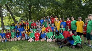 group photo of staff and campers at 2026 Great Lakes Bible Camp